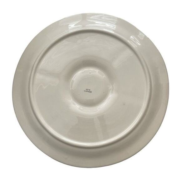 Secla Portugal 10” Ivory Sectioned Serving Dish - Picture 3 of 6